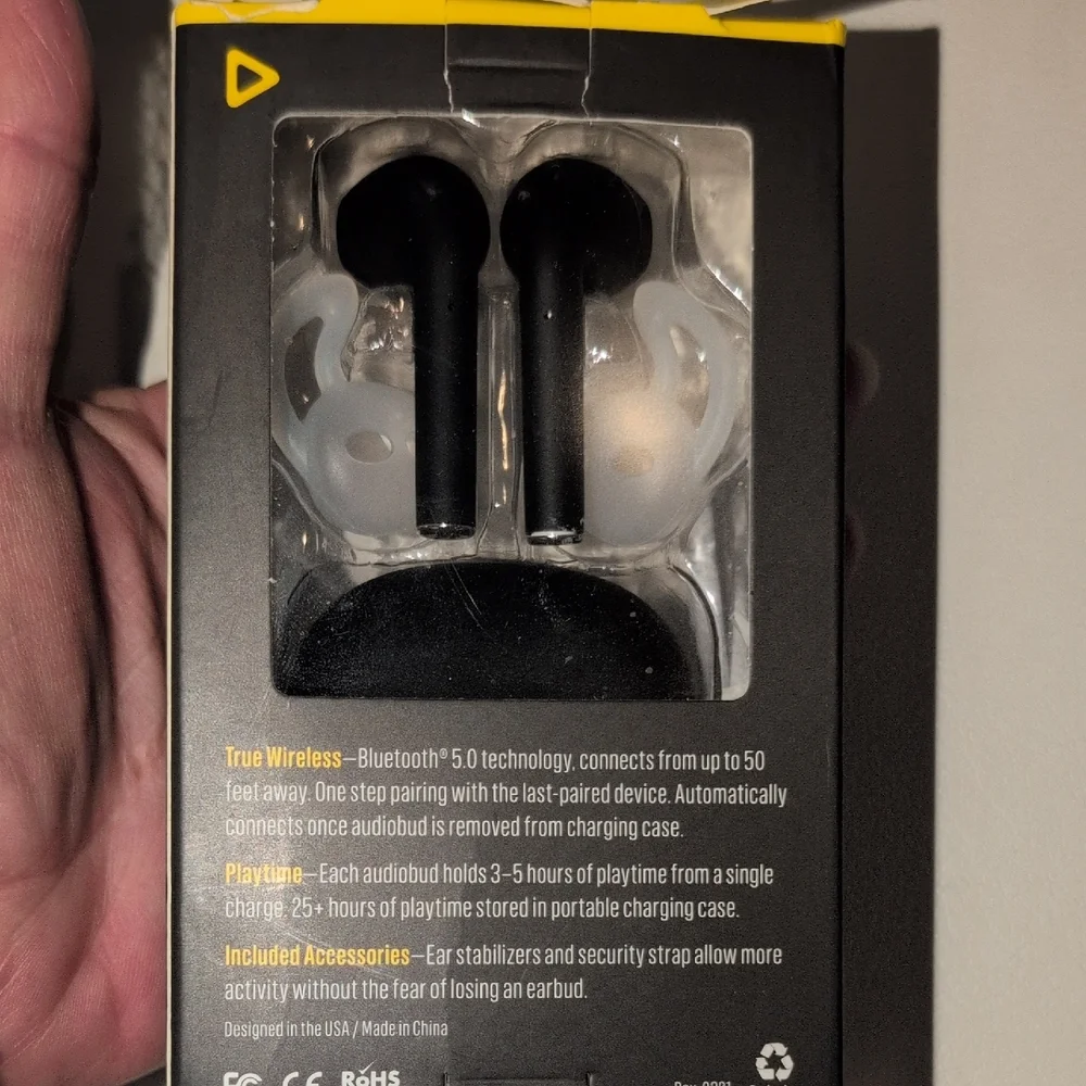 Black True Wireless Audiobuds+